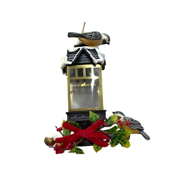 VTG Frosty Feathered Friends Illuminated Bird Christmas Ornament - Picture 1 of 7